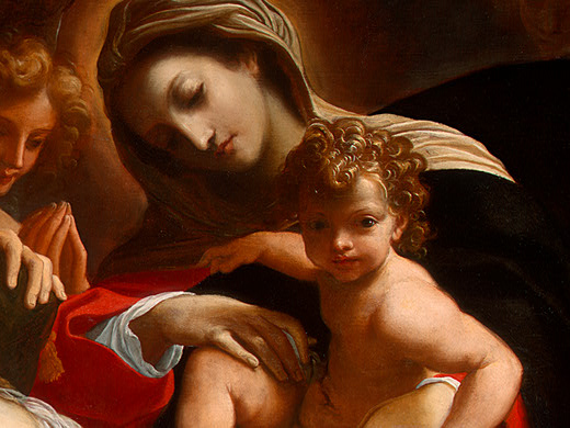 CARRACCI, Lodovico The Dream of Saint Catherine of Alexandria (detail) dfg
